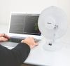 Вентилятор портативный настольный DOMOTEC MS-1624 White, бесшумный компактный электровентилятор бытовой на стол, регулируемый угол наклона, автоповорот