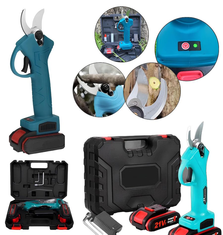 Аккумуляторный секатор Makita DUP365 24V 5AH в кейсе, 2 АКБ секатор электрические садовые ножницы, Электрические садовые ножницы, Секатор садовый, садовые ножницы