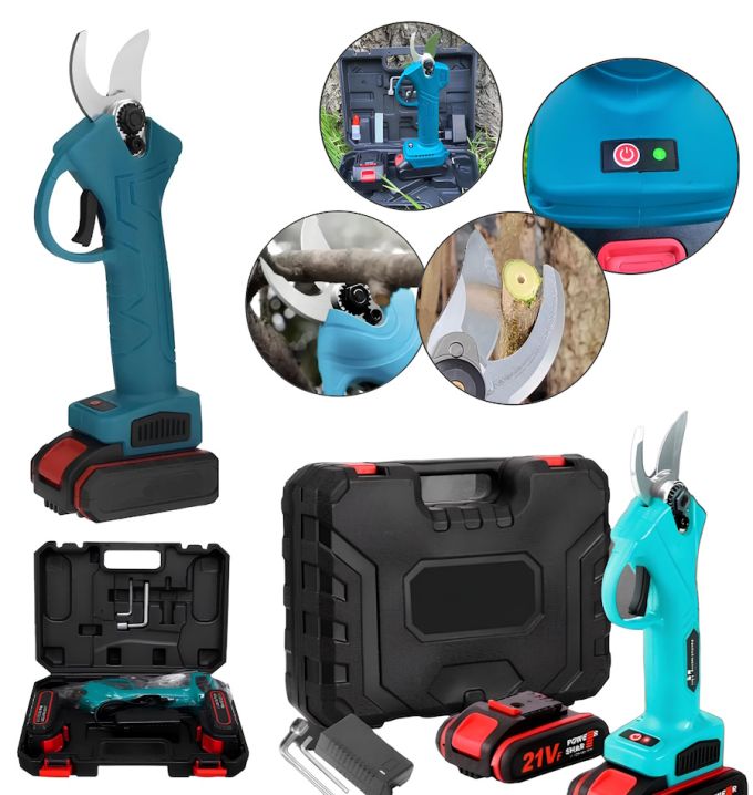 Аккумуляторный секатор Makita DUP365 24V 5AH в кейсе, 2 АКБ секатор электрические садовые ножницы, Электрические садовые ножницы, Секатор садовый, садовые ножницы