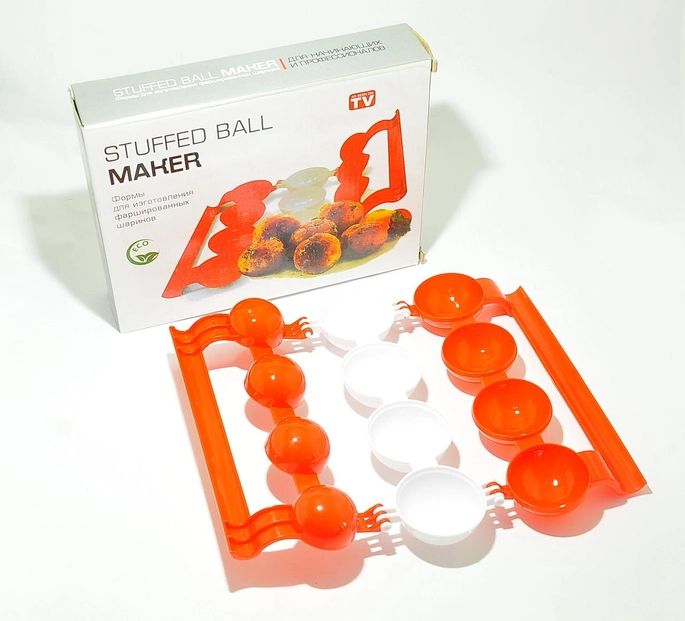 Удобная практичная Форма Для Котлет С Начинкой Stuffed Ball Maker, для быстрого и легкого изготовления мясных фаршированных шариков, для приготовления фрикаделек с начинкой, для формирования тефтелей