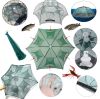 Раколовка зонтик для раков 6 входов, сетка для ловли раков, Автоматическая рыболовная сеть ловушка, рыболовная верша паук