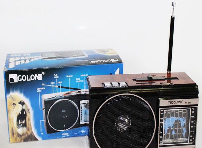 Радиоприемник колонка MP3 Golon RX 081 Wooden