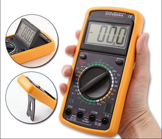 Мультиметр dt-9205a, многофункциональный цифровой тестер, измерение емкости, тока, напряжения, сопротивления