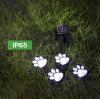 Светящиеся Следы Paw Print Light На Солнечной Батарее, Автономный уличный светильник в грунт, Уличный Тротуарный Светильник в форме следов, светодиодные следы с защитой от влаги, фонарь-лапки садовый газонный