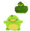 Мягкая плюшевая Детская удобная универсальная Пижама Kids Huggle Pets Толстовка–Комфортный Плед с рукавами для детей 3 в 1 Подушка + Игрушка + Худи Универсальный размер до 150 см, трансформер с капюшоном забавные животные
