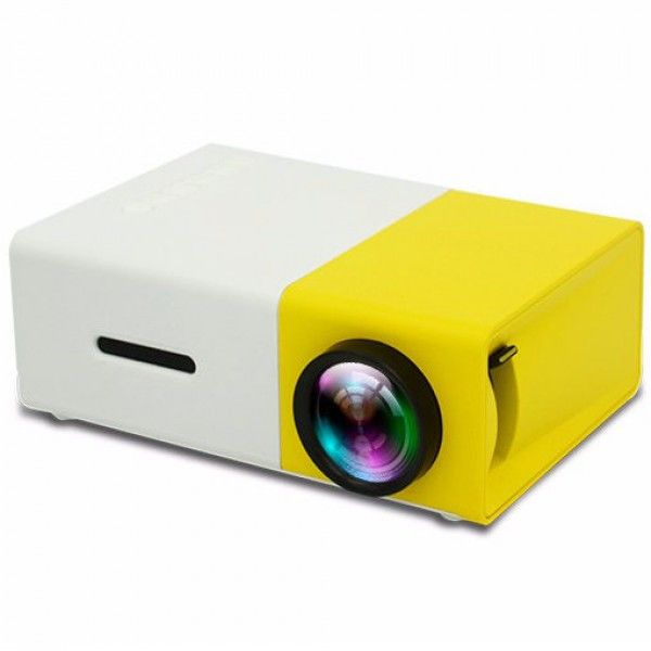 Портативный мини проектор мультимедийный с динамиком Led Projector YG300 Full HD