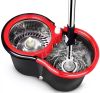 Швабра с ведром и автоматическим отжимом Spin Mop 360 10 л с насадкой из микрофибры