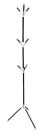 Металлическая напольная вешалка-стойка для одежды Coat Rack 12 крючков, Вешалка для пола с крючками разборная