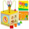 Деревянная игрушка Kabi бокс для изучения геометрических фигурок с 3х лет, развивает у ребенка внимание, мелкую моторику рук, координацию движений, мышление и способствует эмоциональному благополучию