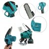 Аккумуляторная мини пила Makita 8" 48V с масляным баком 24V 5.0ah с 2 АКБ для обрезки и ухода за деревьями
