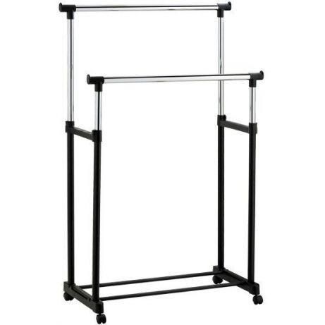 Телескопическая стойка вешалка для одежды Double Pole Clothes Horse 172 см