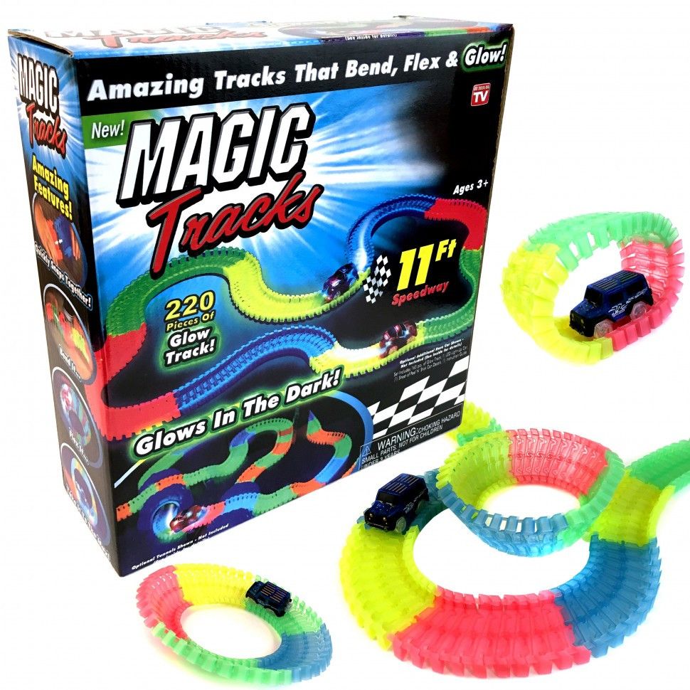 Гибкая гоночная трасса Magic Tracks (Мэджик Трек) 220 деталей