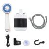 Душ портативный кемпинговый Gotel Q16H Outdoor Shower на 20 л с помпой от аккумулятора 2200 mah, Туристический переносной душ с насосом