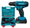 Аккумуляторный шуруповерт Makita 550 DWE 24V 5AH с набором инструментов, дрель-шуруповерт макита