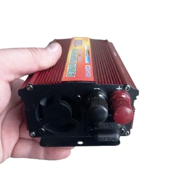 Преобразователь напряжения бесшумный автомобильный инвертор LoadKing 1000W, USB, активное охлаждение 12/220В Red SPR, альтернативное питание приборов, для зарядки и работы: ноутбуков, видеокамер, телефонов, телевизоров, аудио- и видеотехники и тд