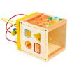 Деревянная игрушка Kabi бокс для изучения геометрических фигурок с 3х лет, развивает у ребенка внимание, мелкую моторику рук, координацию движений, мышление и способствует эмоциональному благополучию