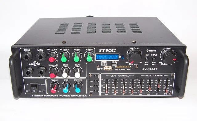 Усилитель мощности звука UKC AV-326BT, Интегральный усилитель, стерео усилитель