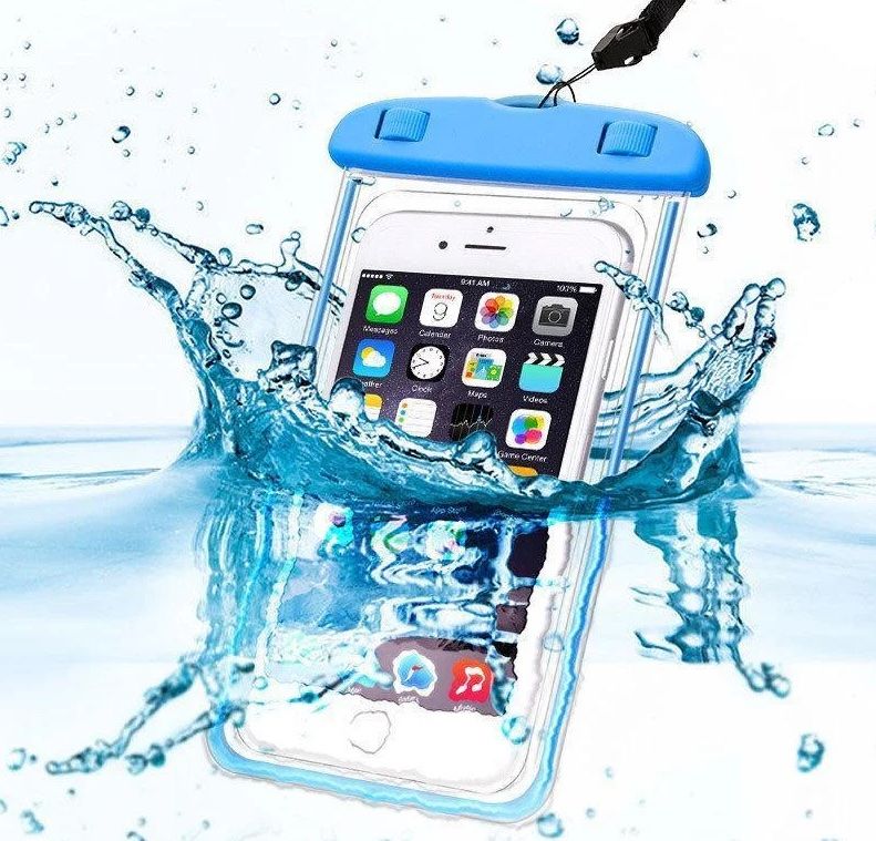 Водонепроницаемый универсальный Чехол для телефона Phone Holder For Water Parks Swim для защиты смартфона и других вещей во влажных условиях, защита в дождь, в снег, во время перемещения водой, в походных условиях, на пляже, в бассейне, аквапарке