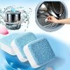 Антибактериальное Средство для чистки стиральной машины Washing Machin Cleaner, Таблетки по уходу за бытовой техникой, для очистки и удаления запаха остатков грязи и налета, для всех моделей стиральных машин