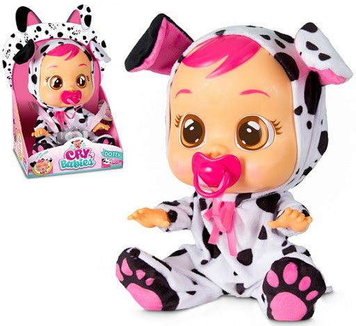 Интерактивная игрушка Кукла пупс плакса Дотти Cry "CRY BABIES" 26см.