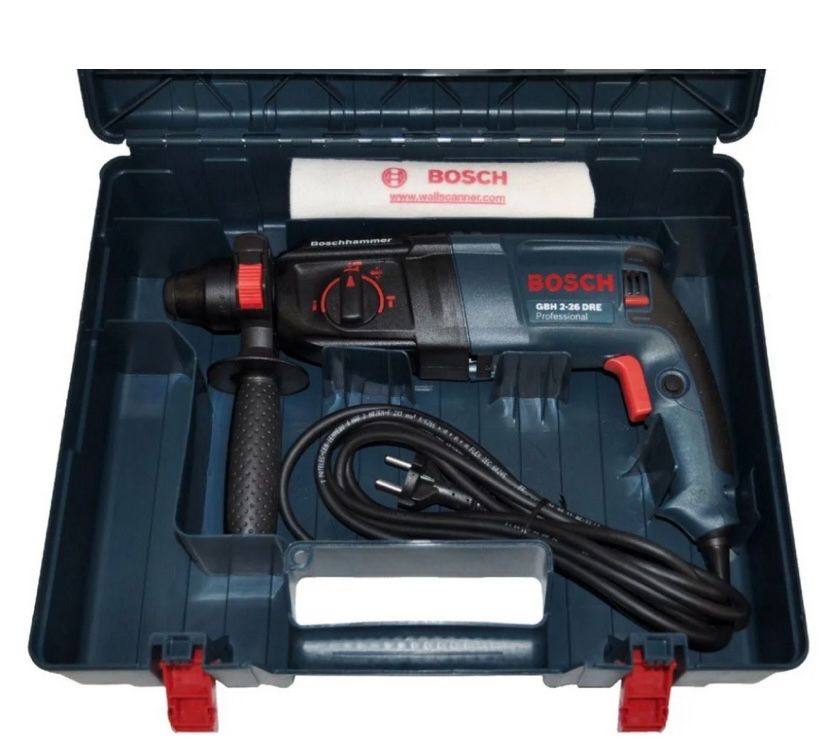 Профессиональный перфоратор Bosch GBH 2-26 DRE Professional 800 ВТ, 2.7 ДЖ в чемодане