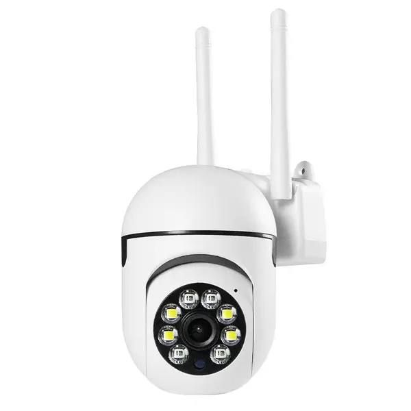 Поворотная камера наружного видеонаблюдения с Wi-Fi CLOUD STORAGE, Уличная поворотная 360° погодозащитная IP-камера, полный угол обзора, с удаленным доступом, ночной съёмкой и датчиком движения и и облачным хранилищем