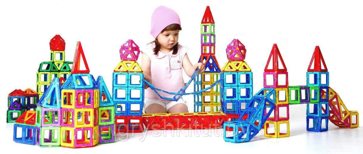 Детский магнитный 3D конструктор Magical Magnet 40 деталей