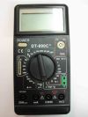 Тестер-мультиметр с ЖК-экраном DT-890C+, щуп/термопара, прозвон проводки, тест диодов, с подставкой