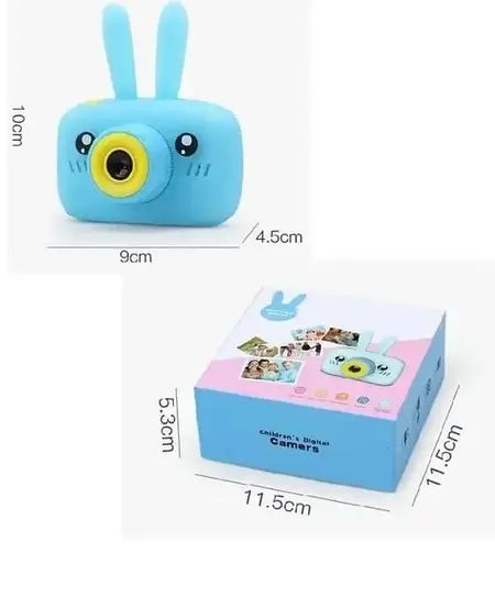 Цифровой детский фотоаппарат Baby Camera ET013 Rabbit с автофокусом, детская камера для фото, Детская фотокамера с ударопрочным корпусом от usb