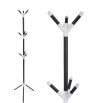Металлическая напольная вешалка-стойка для одежды Coat Rack 12 крючков, Вешалка для пола с крючками разборная