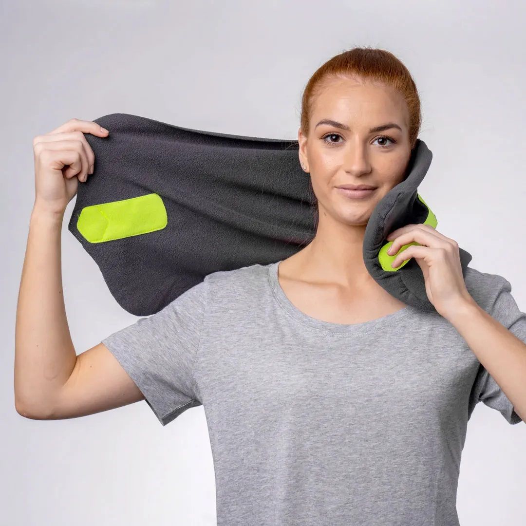 Дорожная массажная подушка шарф для путешествий Travel Pillow