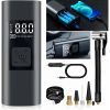 Аккумуляторный автомобильный портативный компрессор Wireless air pump CZCQ-101 6000 mAh 10.3 Bar, Автокомпрессор с экраном 12В, Портативный насос