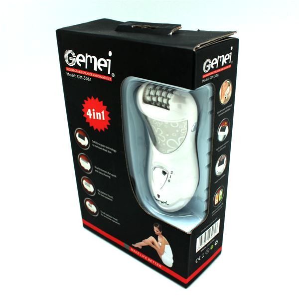 Женский эпилятор Gemei GM 3061 4 в 1 с бритвенной насадкой
