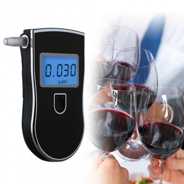 Алкотестер карманный цифровой с экраном Alcohol Tester