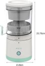 Аккумуляторная портативная соковыжималка для цитрусовых Citrus juicer YZJ-001 с USB-C, соковыжималка для фруктов и овощей с USB-зарядкой
