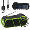 Многофункциональная портативная солнечная система (фонарик, радио FM, Bluetooth, power bank) GD-LITE-11, портативное устройство повербанк с солнечной панелью для домашнего использования и для походов,туризма, при отсутствии электроснабжения