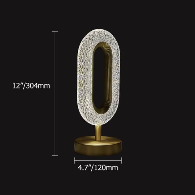 Настольная лампа с кристаллами и бриллиантами Creatice Table Lamp 16, Три вида освещения, прикроватная сенсорная светодиодная лампа,Изящная форма, светильник-ночник, имитирует хрусталь, светильник аккумуляторный беспроводной
