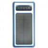 Мобильная зарядка UKC 10000mAh SOLAR, Универсальный Powerbank на солнечной батарее, многофункциональное портативное зарядное устройство, с  LED дисплеем, светодиодным фонариком и множеством портов включая USB, Type-C, Micro USB и Lightning