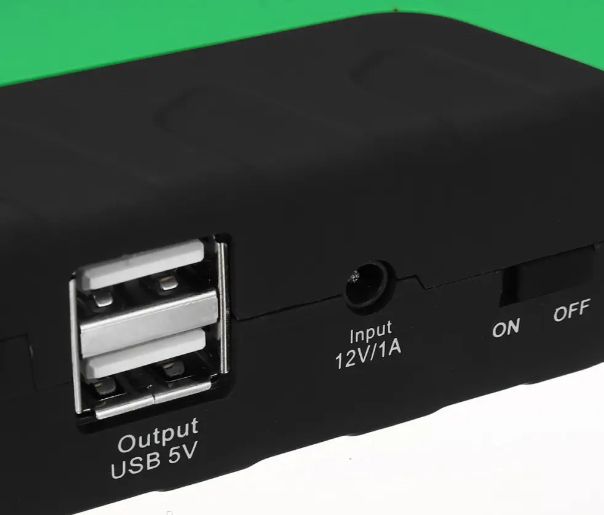 Многофункциональное Пусковое и зарядное устройство для автомобиля  JUMP STARTER 15B, Пускозарядное устройство, компакный прибор для запуска двигателя и зарядки  электронных устройств с USB-входом
