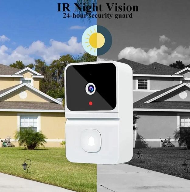 Домофон с камерой WiFi и датчиком движения Doorbell X9  Умный дверной многофункциональный видеозвонок, инновационный видеодомофон с удаленным контролем со смартфона, с функцией видеозаписи по срабатыванию датчика движения