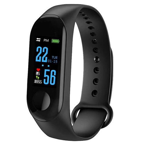 Фитнес браслет Mi Band M3 Black цветной экран, фитнес трекер, умные часы, шагомер