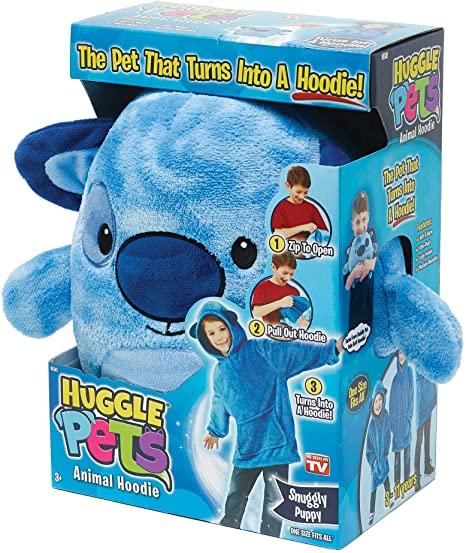 Дитячий плед с капюшоном и рукавами толстовка Huggle Pets Hoodie