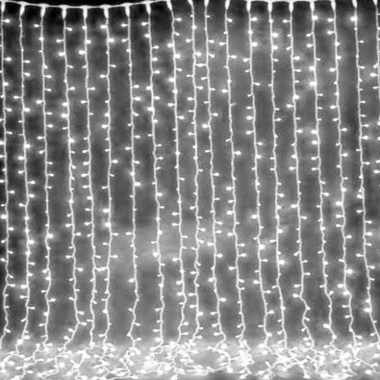 Светодиодная гирлянда штора водопад белый 3x2 м 240 диодов Xmas LED W-3