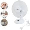 Вентилятор портативный настольный DOMOTEC MS-1624 White, бесшумный компактный электровентилятор бытовой на стол, регулируемый угол наклона, автоповорот