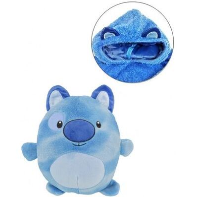 Мягкая плюшевая Детская удобная универсальная Пижама Kids Huggle Pets Толстовка–Комфортный Плед с рукавами для детей 3 в 1 Подушка + Игрушка + Худи Универсальный размер до 150 см, трансформер с капюшоном забавные животные