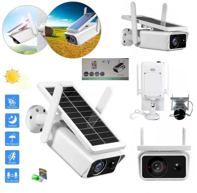 Уличная WIFI камера ABQ-Q1 Solar беспроводная автономная, аккумуляторная цветная