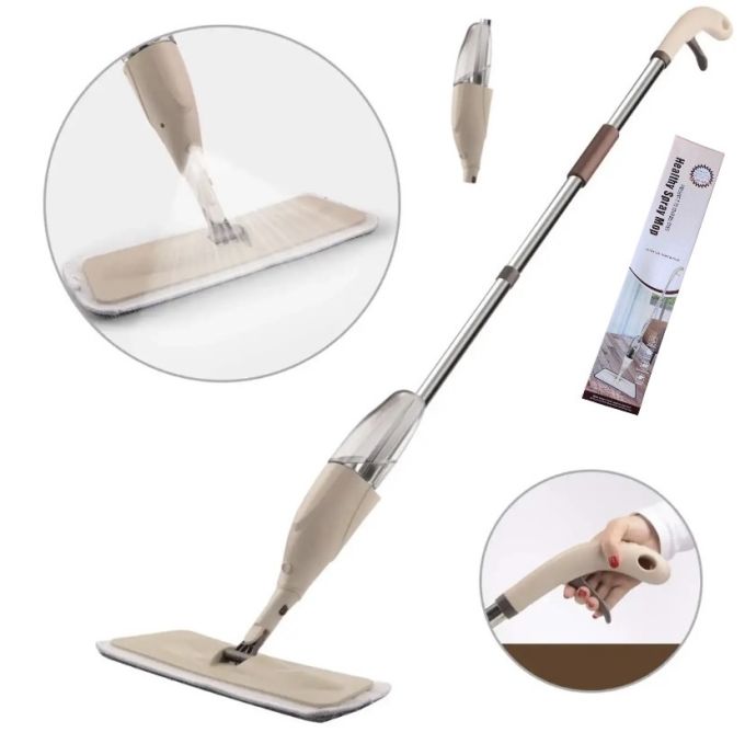 Швабра с распылителем Healthy Spray Mop для сухой и влажной уборки пола 3 в 1, швабра с емкостью для воды