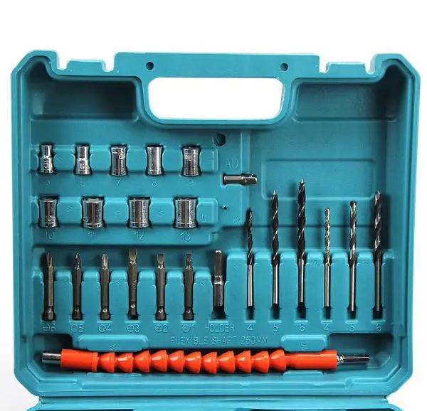 Аккумуляторный шуруповерт Makita 550 DWE 24V 5AH с набором инструментов, дрель-шуруповерт макита