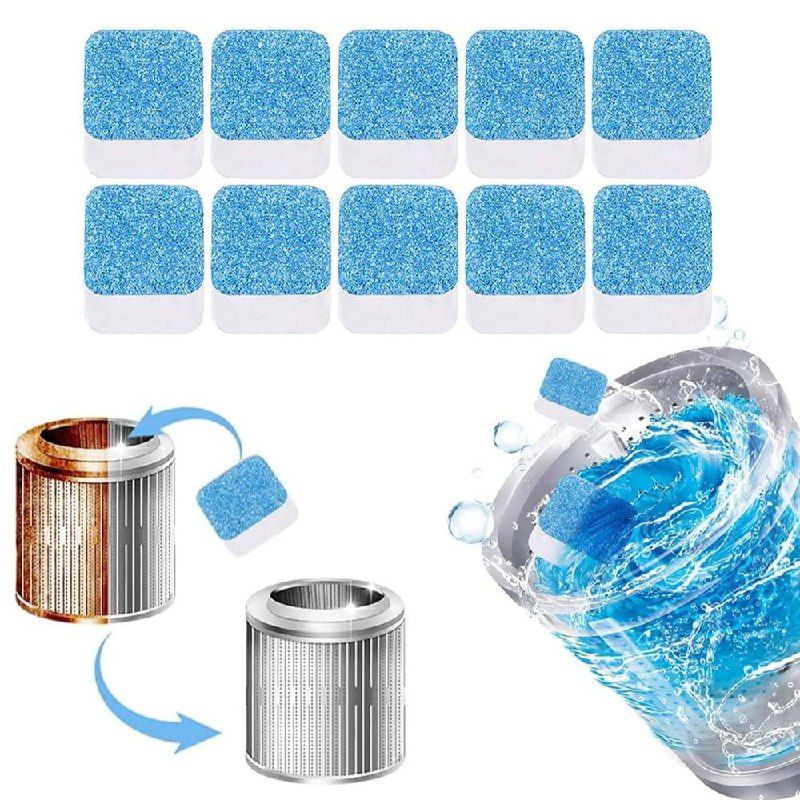 Антибактериальное Средство для чистки стиральной машины Washing Machin Cleaner, Таблетки по уходу за бытовой техникой, для очистки и удаления запаха остатков грязи и налета, для всех моделей стиральных машин