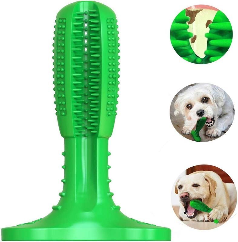 Жевательная игрушка для собак из натуральной резины Dog Chew Brush, Зубная щетка для собак
